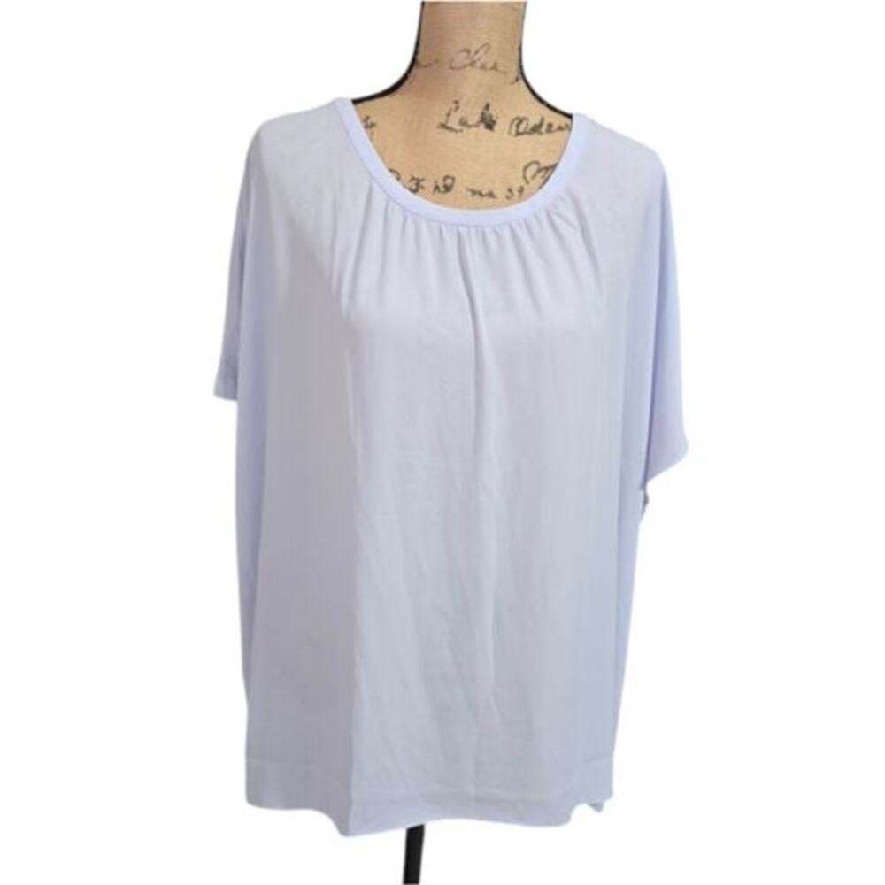 LOFT PLUS Women's‎ Periwinkle Open Back Dolman Sleeve Top 20/22